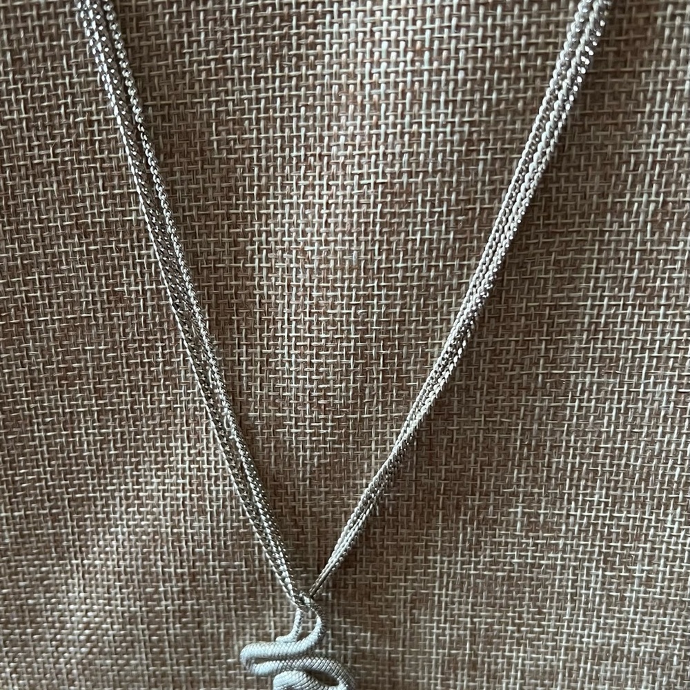Silver Snake Pendant Layered Necklace - Women Jewelry Kenneth Cole